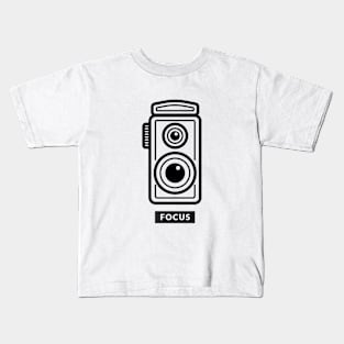 Focus Retro Camera Kids T-Shirt